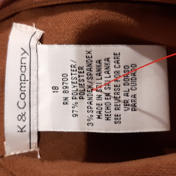 NWT Women's K & Company Zip Up Jacket Size 18 - Picture 6 of 10